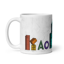 souvenir mug with Kaohsiung 85 design