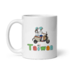glossy mug with taiwan scooter design
