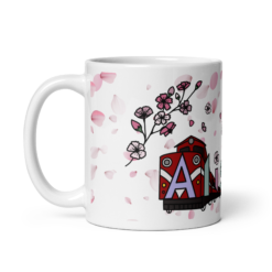 White mug with Alishan Train