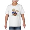 Kid's white t-shirt with beef noodle soup design